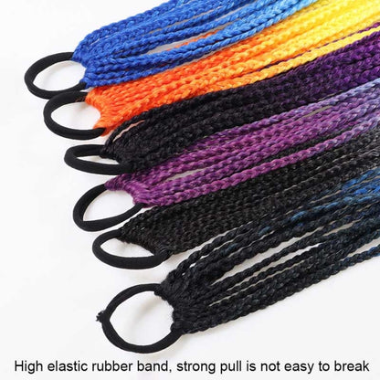 FQXBMW Colorful Braid Hair Band Wigs Corn Silk Colorful Dreadlocks Ponytail, Color: 02 - Wigs by PMC Jewellery | Online Shopping South Africa | PMC Jewellery