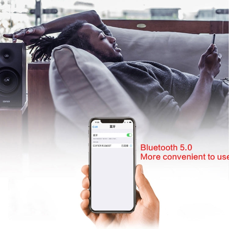 Edifier R1080BT Bluetooth Desktop Speaker, US Plug(Black) - free shipping - PMC TechLife - Order now!