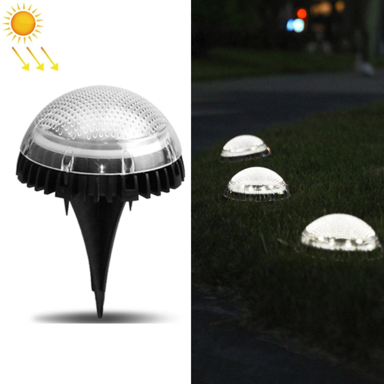 8 LEDs Solar Circular Underground Light Outdoor Waterproof Lawn Stair Light, Light Color: White Light - Buried Lights by PMC Jewellery | Online Shopping South Africa | PMC Jewellery