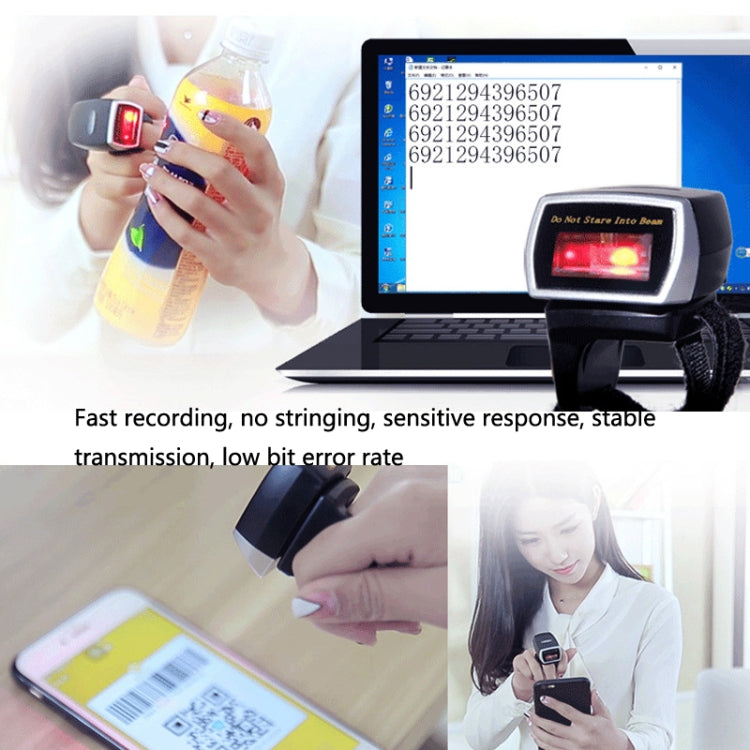 NETUM 2D Mini Wireless Bluetooth Ring Scanner(R2L) - free shipping - PMC TechLife - Order now!