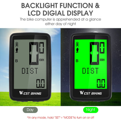 WEST BIKING Mountain Road Bike Five Language Code Table USB Riding Wireless Code Table Speedometer(Black) - Speedometers by WEST BIKING | Online Shopping South Africa | PMC Jewellery | Buy Now Pay Later Mobicred