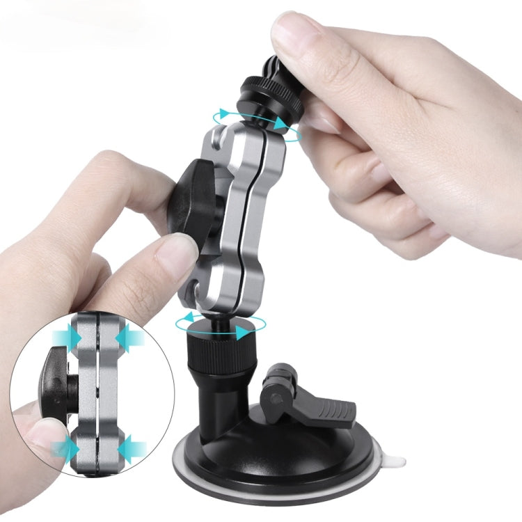 Sunnylife TY-Q9415 Aluminum Alloy Phone Holder Car Suction Cup Bracket Holder for GoPro Hero11 Black / HERO10 Black /9 Black /8 Black /7 /6 /5 /5 Session /4 Session /4 /3+ /3 /2 /1, DJI Osmo Action and Other Action Cameras, Colour: Bracket - Holder by Sunnylife | Online Shopping South Africa | PMC Jewellery