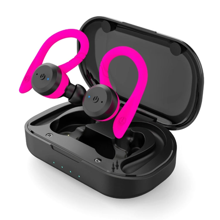 BE1032 Ear-mounted Waterproof Sports TWS Wireless Bluetooth Earphone(Rose Red) - TWS Earphone by PMC TechLife | Online Shopping South Africa | PMC TechLife