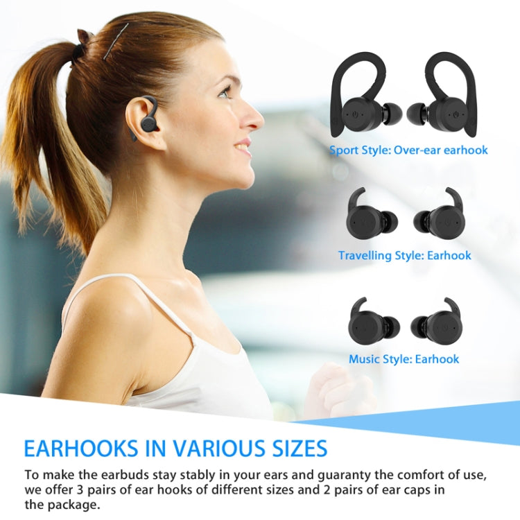 BE1032 Ear-mounted Waterproof Sports TWS Wireless Bluetooth Earphone(Fluorescent Green) - TWS Earphone by PMC TechLife | Online Shopping South Africa | PMC TechLife