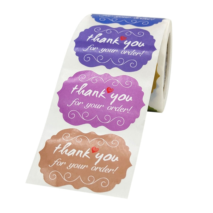 Thank You Sticker Seal Sticker Cake Decoration Label, Size: 50x35mm(K-112) - Sticker & Tags by PMC Jewellery | Online Shopping South Africa | PMC Jewellery