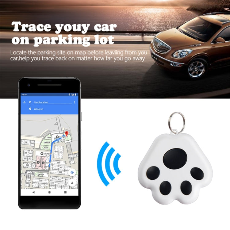 2 PCS HYC-09 Dog Paw Bluetooth Anti-Lost Device Pet Tracking Locator Keychain Smart Search Two-Way Alarm(Pink) - Anti-lost Alarm by PMC TechLife | Online Shopping South Africa | PMC TechLife