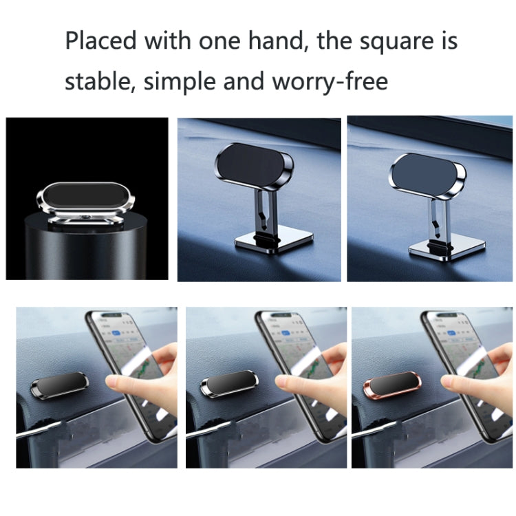 2 PCS Multifunctional Car Phone Holder Magnetic Suction Instrument Panel Navigation Suction Cup Holder, Colour: F6 Black - Car Holders by PMC TechLife | Online Shopping South Africa | PMC TechLife