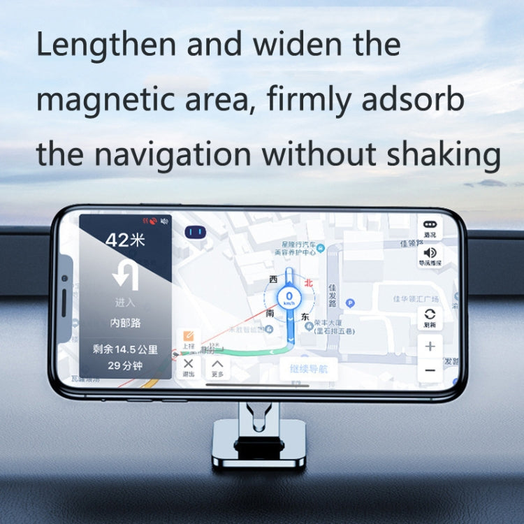 2 PCS Multifunctional Car Phone Holder Magnetic Suction Instrument Panel  Navigation Suction Cup Holder, Colour: F6 Black, ZA
