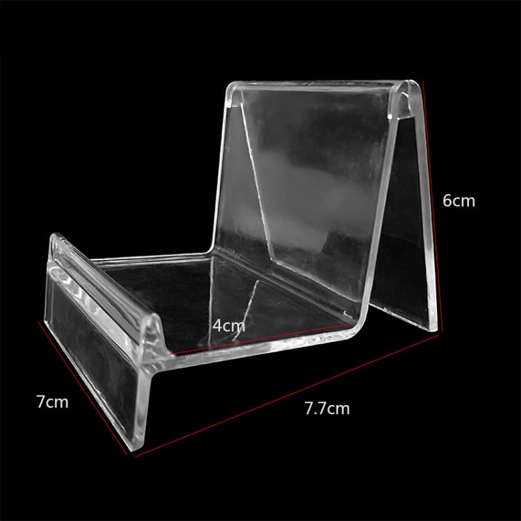 10 PCS Thickened Transparent Wallet Holder Plastic Phone Mask Display Stand Counter Display Stand,Specification: No. 3 1 Layer - Desktop Holder by PMC TechLife | Online Shopping South Africa | PMC TechLife
