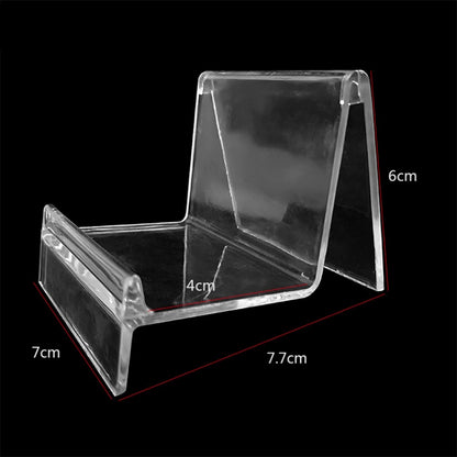 10 PCS Thickened Transparent Wallet Holder Plastic Phone Mask Display Stand Counter Display Stand,Specification: No. 3 1 Layer - Desktop Holder by PMC Jewellery | Online Shopping South Africa | PMC Jewellery