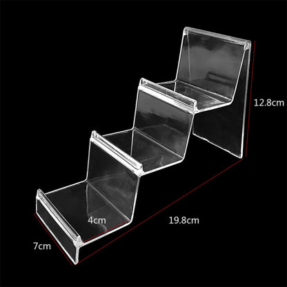 10 PCS Thickened Transparent Wallet Holder Plastic Phone Mask Display Stand Counter Display Stand,Specification: No. 3 3 Layer - Desktop Holder by PMC Jewellery | Online Shopping South Africa | PMC Jewellery