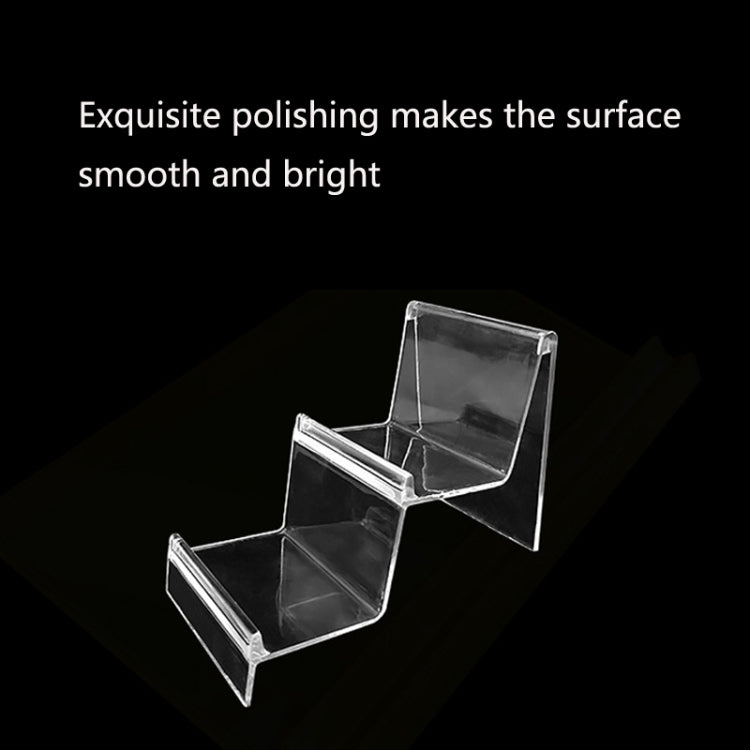 10 PCS Thickened Transparent Wallet Holder Plastic Phone Mask Display Stand Counter Display Stand,Specification: No. 3 3 Layer - Desktop Holder by PMC TechLife | Online Shopping South Africa | PMC TechLife