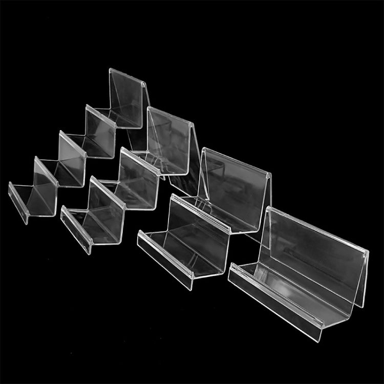 10 PCS Thickened Transparent Wallet Holder Plastic Phone Mask Display Stand Counter Display Stand,Specification: No. 3 4 Layer - free shipping - PMC TechLife - Order now!