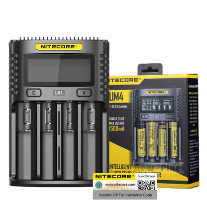 NITECORE Smart LCD Display Automatically Activates Repair USB 4-Slot Charger(UM4) - Charger & Converter by NITECORE | Online Shopping South Africa | PMC Jewellery