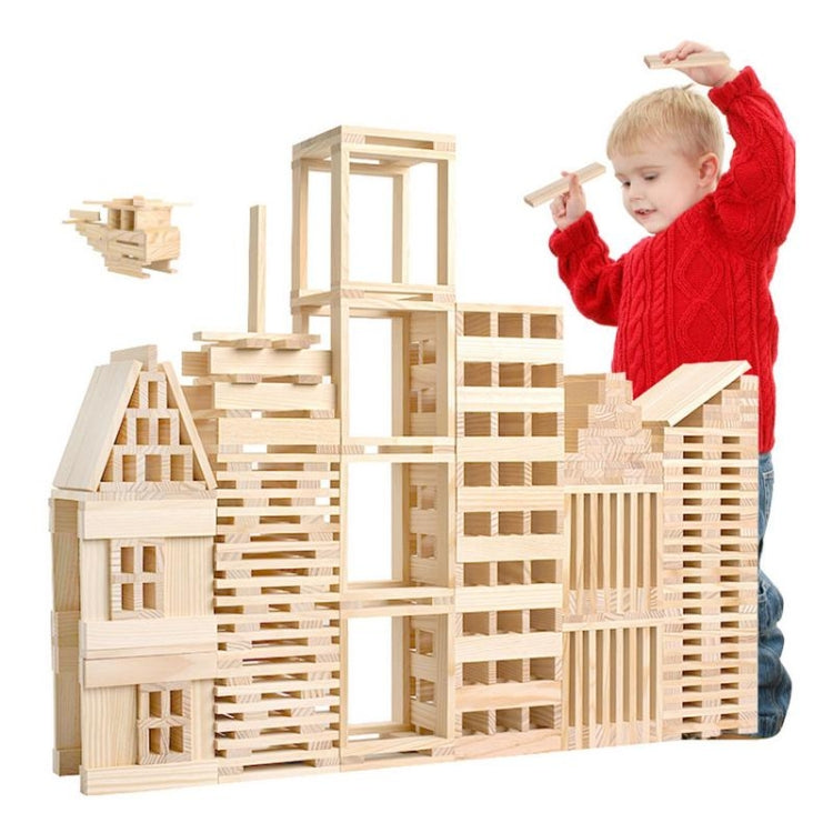 100 PCS / Set Wooden Architectural Model Building Blocks Puzzle Children Early Education Toys -  by PMC Jewellery | Online Shopping South Africa | PMC Jewellery