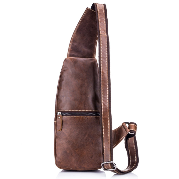 BULL CAPTAIN 019 Retro Men Leather Crossbody Shoulder Bag First-Layer Cowhide Chest Bag, Colour: Gray Brown - free shipping - PMC TechLife - Order now!