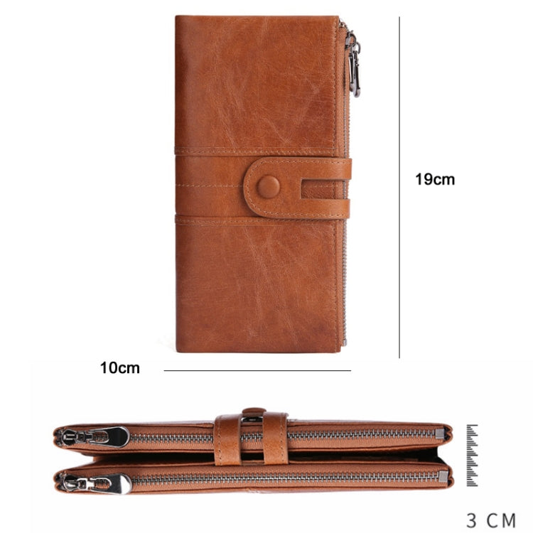 Retro Ladies RFID Wallet Leather Long Mobile Phone Bag(Green) - Antimagnetic RFID Package by PMC TechLife | Online Shopping South Africa | PMC TechLife | Buy Now Pay Later Mobicred