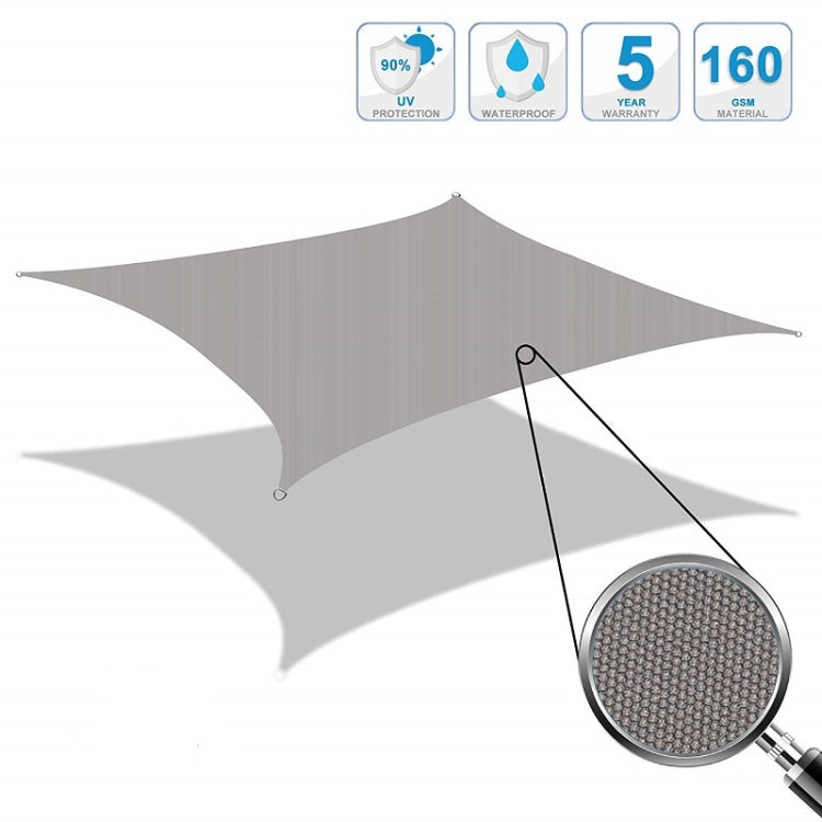 Outdoor Garden Sunshade Sail Waterproof Anti-UV Canopy, Size: 2.5m x 3m(Black) - Tents & Accessories by PMC TechLife | Online Shopping South Africa | PMC TechLife