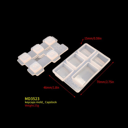 2 PCS DIY Keycap Silicone Mold OEM Mechanical Keyboard Silicone Mold, Style: MD3523 - Arts & Crafts by PMC Jewellery | Online Shopping South Africa | PMC Jewellery