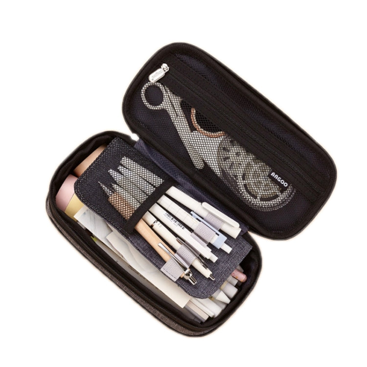 Angoo Cotton And Linen Large Capacity Pencil Stationery Bag(480 Ink Printing) - Pen Holder by Angoo | Online Shopping South Africa | PMC TechLife | Buy Now Pay Later Mobicred