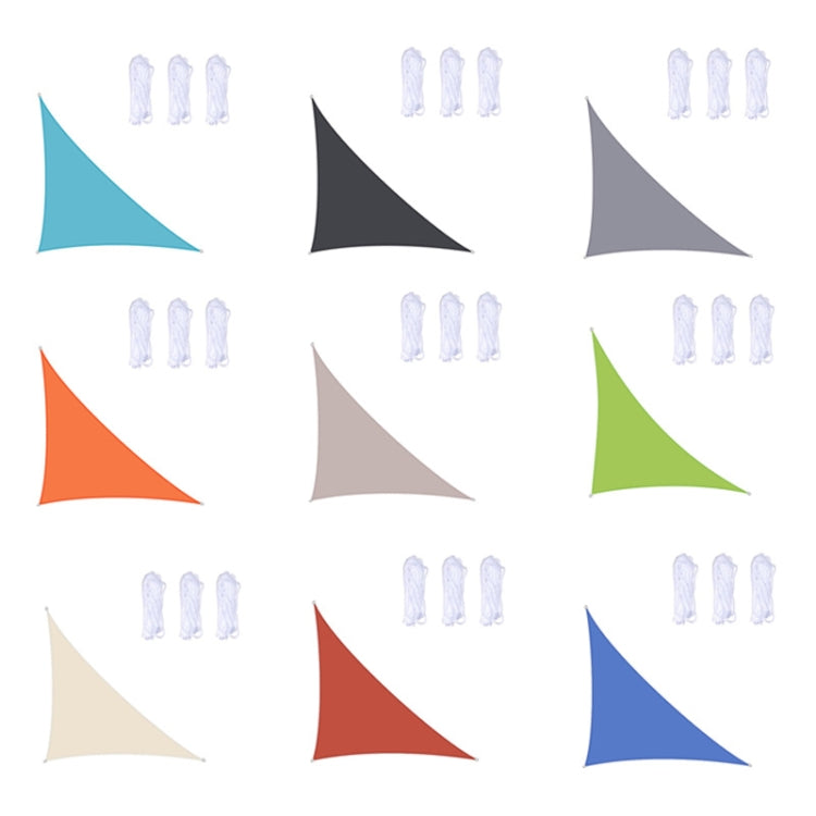 Triangle Outdoor Garden Sunshade Sail Waterproof Anti-UV Canopy, Size: 4m x 4m x 5.7m(Grey) - Tents & Accessories by PMC TechLife | Online Shopping South Africa | PMC TechLife | Buy Now Pay Later Mobicred
