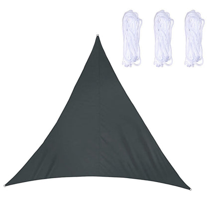 Triangle Outdoor Garden Sunshade Sail Waterproof Anti-UV Canopy, Size: 2m x 2m x 2m(Black) - Tents & Accessories by PMC Jewellery | Online Shopping South Africa | PMC Jewellery