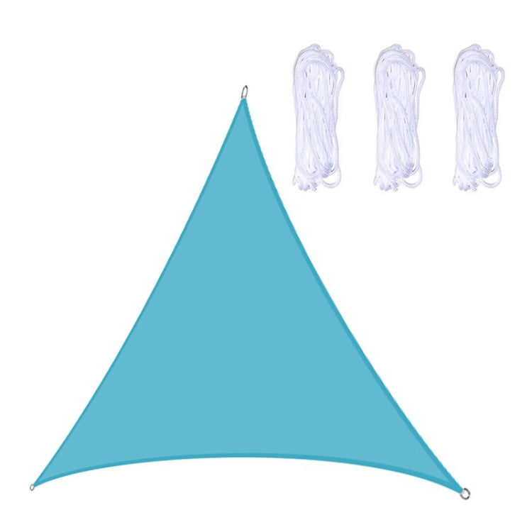Triangle Outdoor Garden Sunshade Sail Waterproof Anti-UV Canopy, Size: 2.4m x 2.4m x 2.4m(Lake Blue) - Tents & Accessories by PMC TechLife | Online Shopping South Africa | PMC TechLife