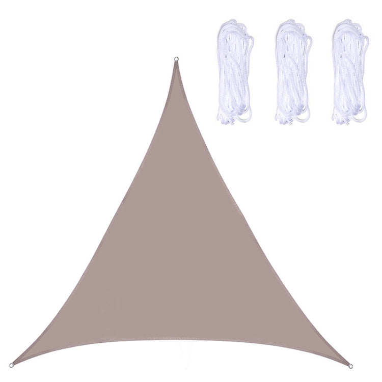 Triangle Outdoor Garden Sunshade Sail Waterproof Anti-UV Canopy, Size: 2.4m x 2.4m x 2.4m(Khaki) - Tents & Accessories by PMC TechLife | Online Shopping South Africa | PMC TechLife