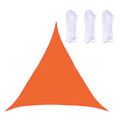 Triangle Outdoor Garden Sunshade Sail Waterproof Anti-UV Canopy, Size: 4m x 4m x 4m(Orange) - Tents & Accessories by PMC Jewellery | Online Shopping South Africa | PMC Jewellery