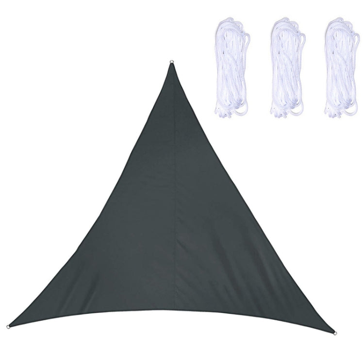 Triangle Outdoor Garden Sunshade Sail Waterproof Anti-UV Canopy, Size: 5m x 5m x 5m(Black) - Tents & Accessories by PMC TechLife | Online Shopping South Africa | PMC TechLife