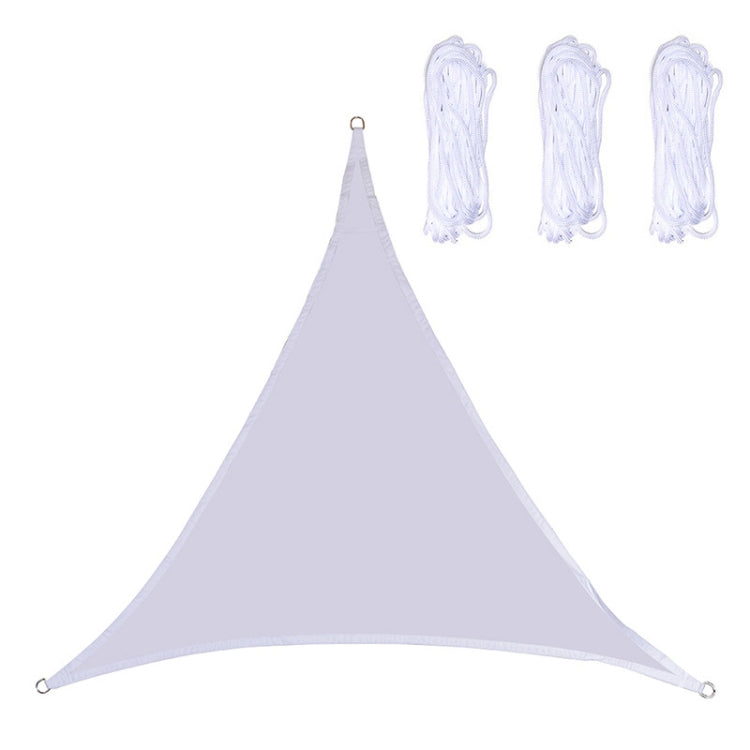 Triangle Outdoor Garden Sunshade Sail Waterproof Anti-UV Canopy, Size: 6m x 6m x 6m(White) - Tents & Accessories by PMC TechLife | Online Shopping South Africa | PMC TechLife