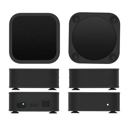 T7 Set-top Box Silicone Case Anti-drop Dust-proof Protective Sleeve for Apple TV 4K(Black) - Apple TV Accessories by PMC Jewellery | Online Shopping South Africa | PMC Jewellery