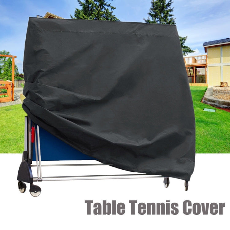 Outdoor Waterproof And Dustproof Table Tennis Table Cover, Size: 165x70x185cm(Black Outside Silver Inside) - Dust Covers by PMC Jewellery | Online Shopping South Africa | PMC Jewellery