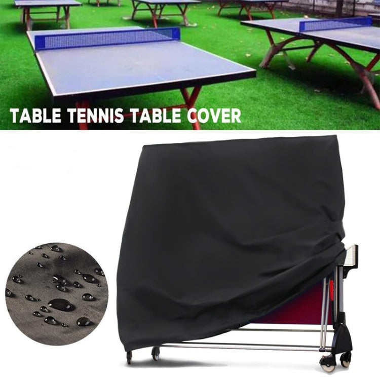 Outdoor Waterproof And Dustproof Table Tennis Table Cover, Size: 165x70x185cm(Black Outside Silver Inside) - Dust Covers by PMC Jewellery | Online Shopping South Africa | PMC Jewellery