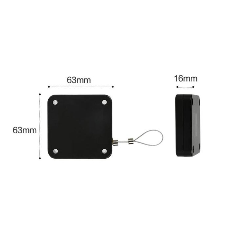 P093 Automatic Doorkeeper Telescher Door Closer Sliding Door Anti-Theft Box, Specification: 2nd Generation Black All Glue 800g 1m - Furniture Accessories by PMC TechLife | Online Shopping South Africa | PMC TechLife