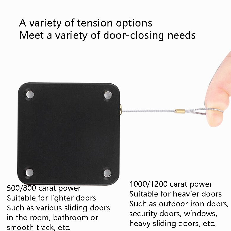 P093 Automatic Doorkeeper Telescher Door Closer Sliding Door Anti-Theft Box, Specification: 3rd Generations White All Glue 800g 1.2m - Furniture Accessories by PMC TechLife | Online Shopping South Africa | PMC TechLife