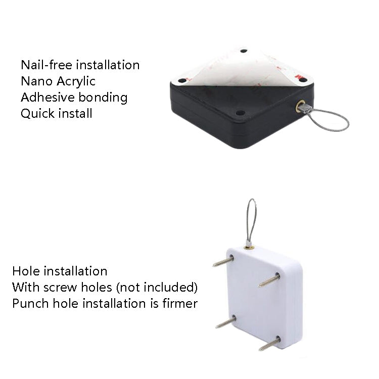 P093 Automatic Doorkeeper Telescher Door Closer Sliding Door Anti-Theft Box, Specification: 3rd Generations White All Glue 800g 1.2m - Furniture Accessories by PMC TechLife | Online Shopping South Africa | PMC TechLife