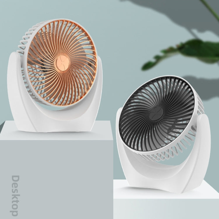 USB Desktop Fan Mini Home Dormitory Portable Fan, Colour: U Type (Black) - Electric Fans by PMC Jewellery | Online Shopping South Africa | PMC Jewellery