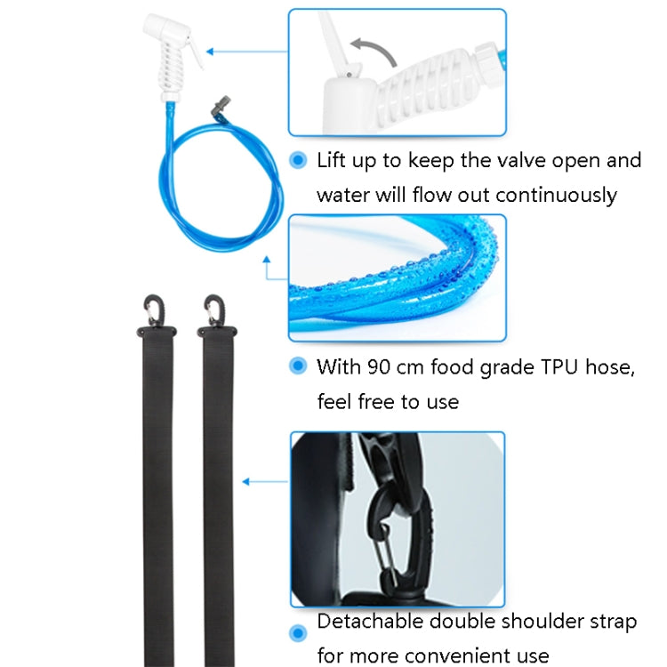 AFISHTOUR FW2078 12L Outdoor Bath Water Storage Bag Portable Camping Bath Bag, Colour: Spherical Air Pump - Kettles by PMC TechLife | Online Shopping South Africa | PMC TechLife