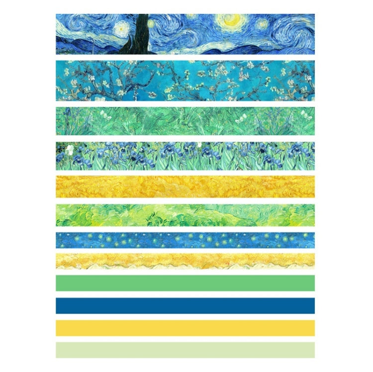 Antique And Paper Tape Hand Account DIY Decoration Material, Colour: Van Gogh Impression - Tape & Solid glue by PMC Jewellery | Online Shopping South Africa | PMC Jewellery