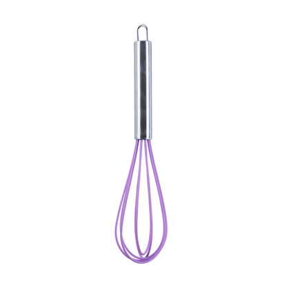 10 PCS Silicone Egg Beater Home Egg Mixer Kitchen Gadgets Cream Baking Tools, Colour: 10 inch Purple - Stirrer & Squeezer by PMC Jewellery | Online Shopping South Africa | PMC Jewellery