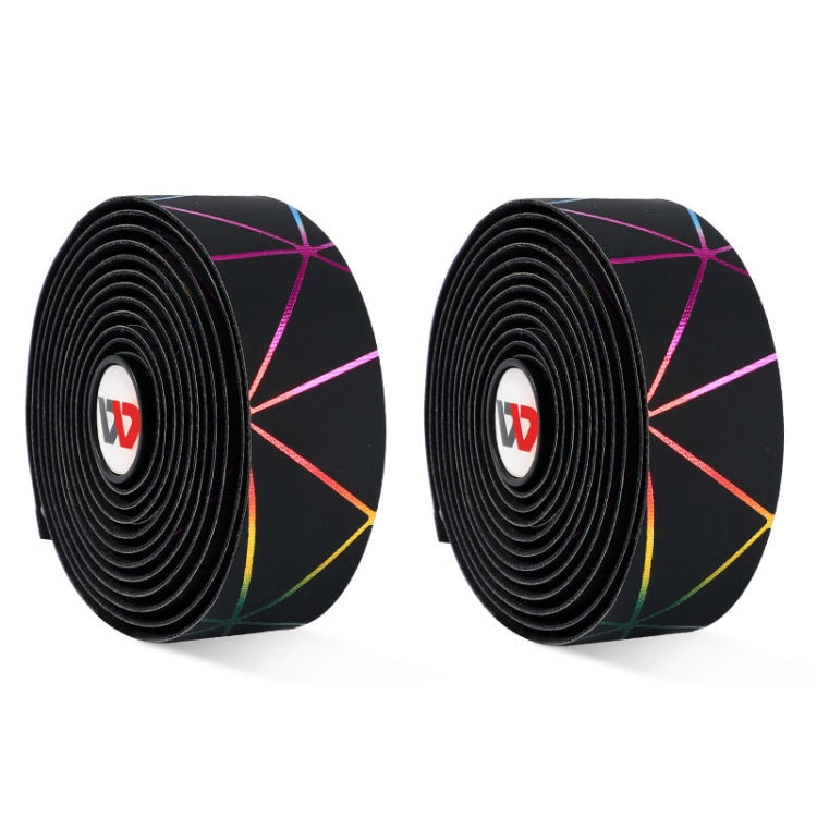 1 Pair WEST BIKING YP0804059 Road Bike Color Line Bar Belt PU Non-Slip Riding Bar Belt(Black Color) - free shipping - PMC TechLife - Order now!