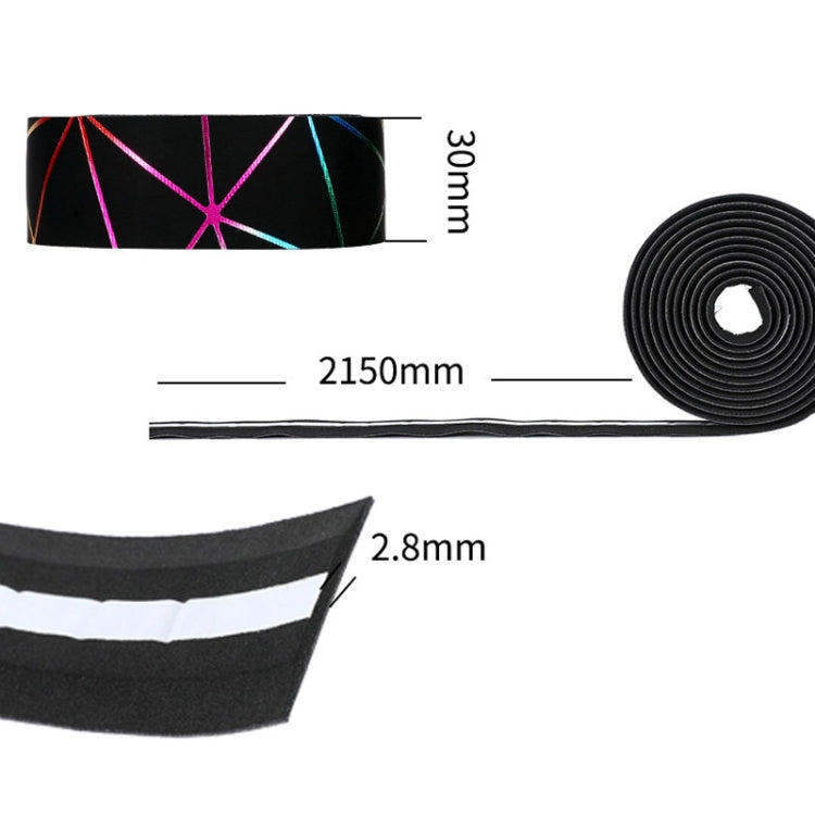 1 Pair WEST BIKING YP0804059 Road Bike Color Line Bar Belt PU Non-Slip Riding Bar Belt(Blue Black) - Decorative Accessories by WEST BIKING | Online Shopping South Africa | PMC TechLife | Buy Now Pay Later Mobicred