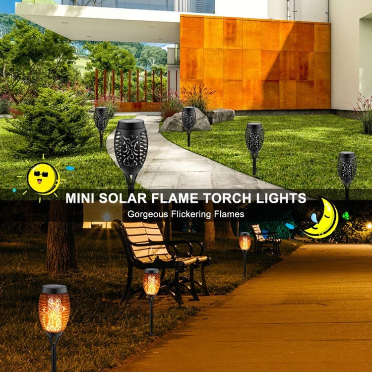 2 PCS Outdoor Courtyard Solar Flame Light Park Lawn Decoration Waterproof Landscape Light(12 LED) - With Solar Panel by PMC Jewellery | Online Shopping South Africa | PMC Jewellery