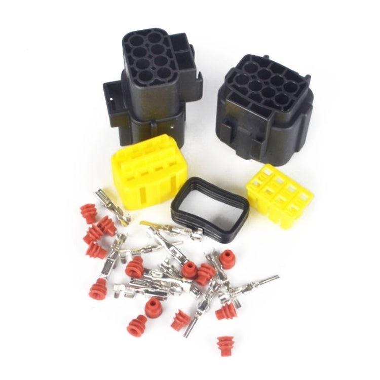 4 Sets  DJ70816Y 8 Holes Automobile Waterproof Plug Connector Automobile Plug-In Oil Pump Wiring Harness Generator Plug Set - Cables & Connectors by PMC TechLife | Online Shopping South Africa | PMC TechLife