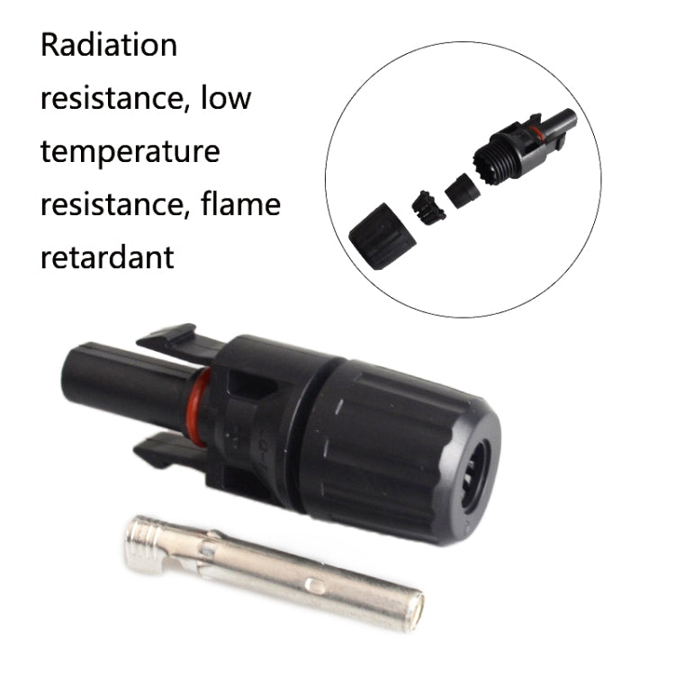 10 Sets MC4 Solar Photovoltaic Connector Waterproof Flame-Retardant Socket - DIY Cables by PMC Jewellery | Online Shopping South Africa | PMC Jewellery