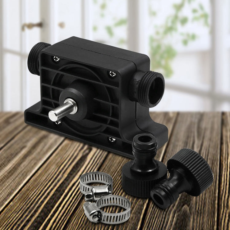 Portable Mini Water Pump Electric Drill Driven High Flow Oil Pump, Standard With Two Connectors(Black) - Others by PMC Jewellery | Online Shopping South Africa | PMC Jewellery