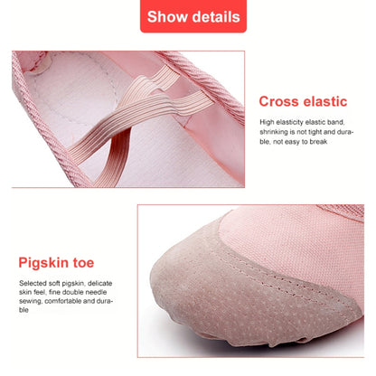 Flats Soft Ballet Shoes Latin Yoga Dance Sport Shoes for Children & Adult(Black) - Yoga Socks & Shoes by PMC Jewellery | Online Shopping South Africa | PMC Jewellery