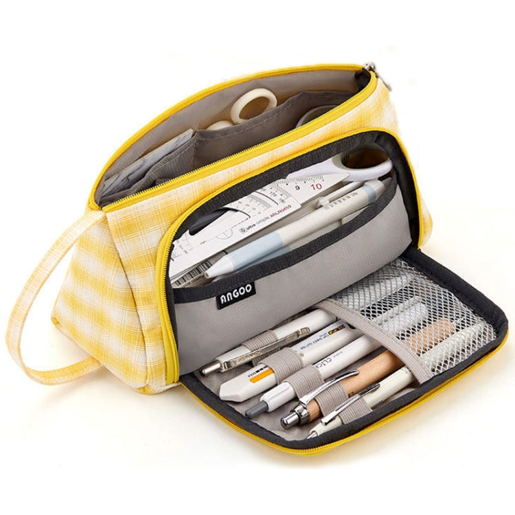 Angoo Large Capacity Pencil Case Cute Canvas Stationery Bag, Color: Daisy - Pen Holder by Angoo | Online Shopping South Africa | PMC TechLife | Buy Now Pay Later Mobicred