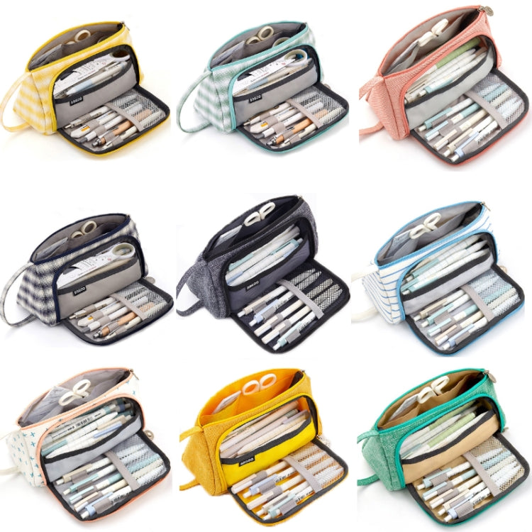 Angoo Large Capacity Pencil Case Cute Canvas Stationery Bag, Color: Daisy - Pen Holder by Angoo | Online Shopping South Africa | PMC TechLife | Buy Now Pay Later Mobicred